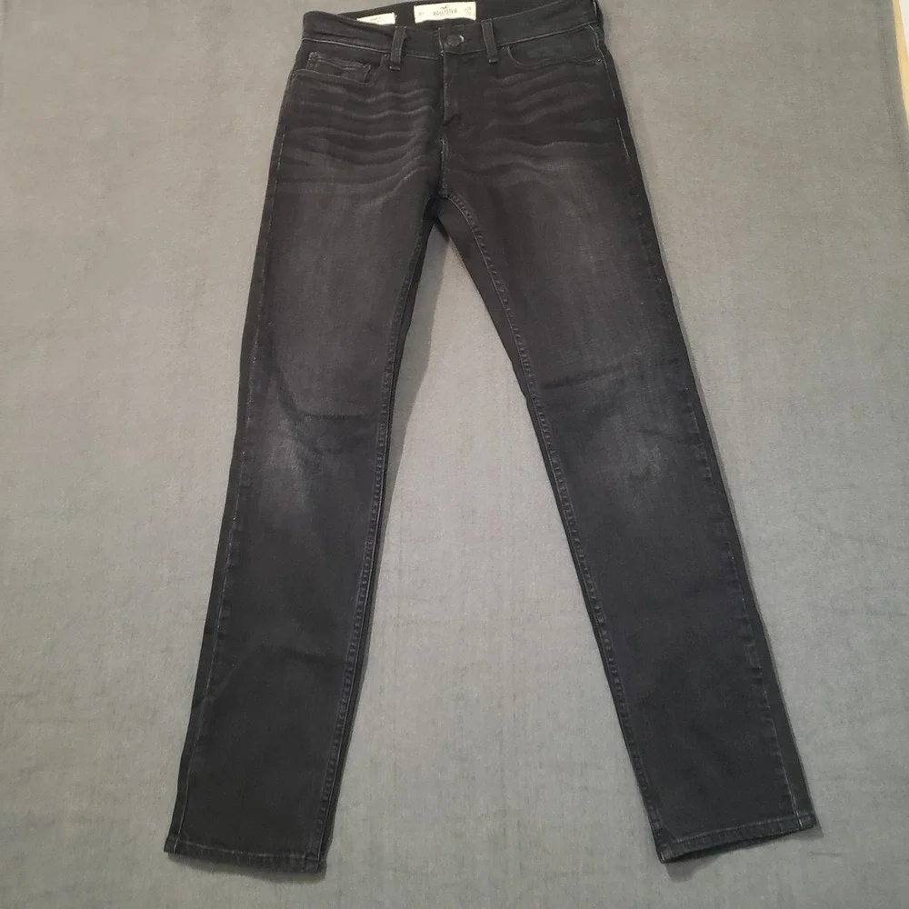 Hollister Jeans Mens Size 29x32‎ Epic Flex Skinny Fit Black